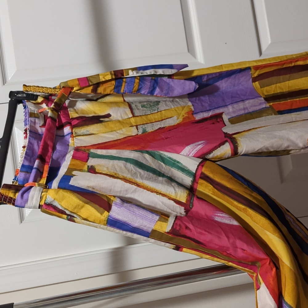 Colorful wide leg flowy pants - Picture 2 of 5